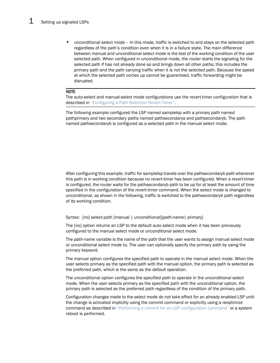 Brocade Multi-Service IronWare Multiprotocol Label Switch (MPLS) Configuration Guide (Supporting R05.6.00) User Manual | Page 156 / 852