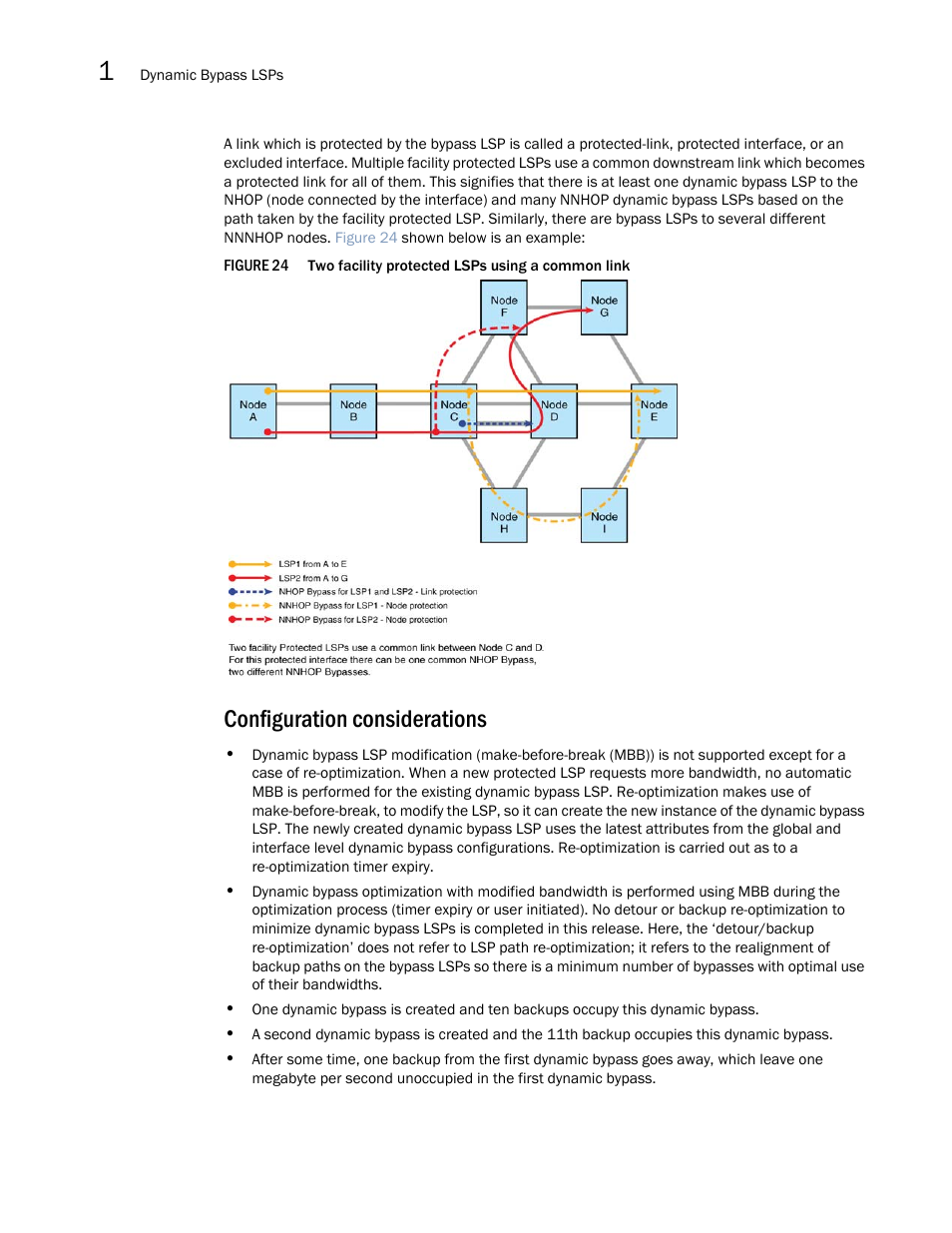 Configuration considerations | Brocade Multi-Service IronWare Multiprotocol Label Switch (MPLS) Configuration Guide (Supporting R05.6.00) User Manual | Page 194 / 852