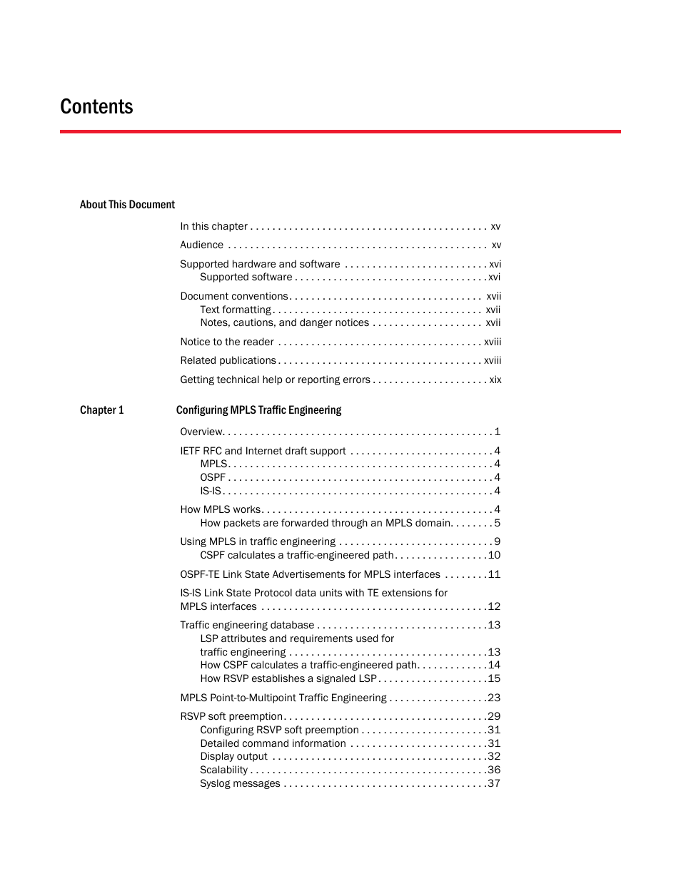 Brocade Multi-Service IronWare Multiprotocol Label Switch (MPLS) Configuration Guide (Supporting R05.6.00) User Manual | Page 3 / 852