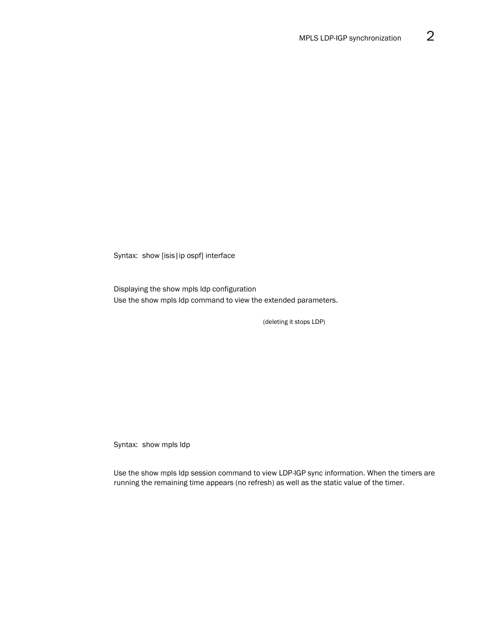 Brocade Multi-Service IronWare Multiprotocol Label Switch (MPLS) Configuration Guide (Supporting R05.6.00) User Manual | Page 383 / 852