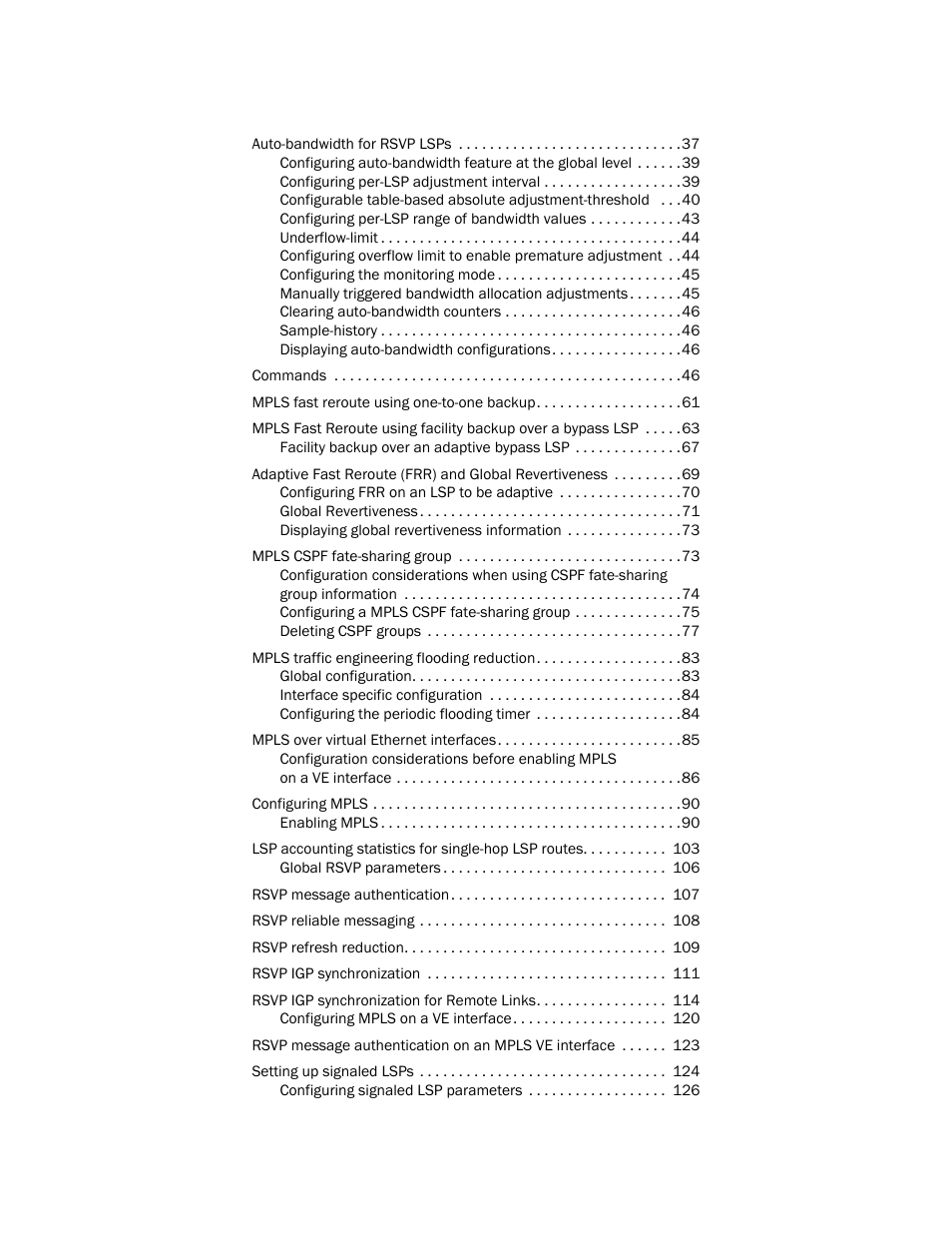 Brocade Multi-Service IronWare Multiprotocol Label Switch (MPLS) Configuration Guide (Supporting R05.6.00) User Manual | Page 4 / 852