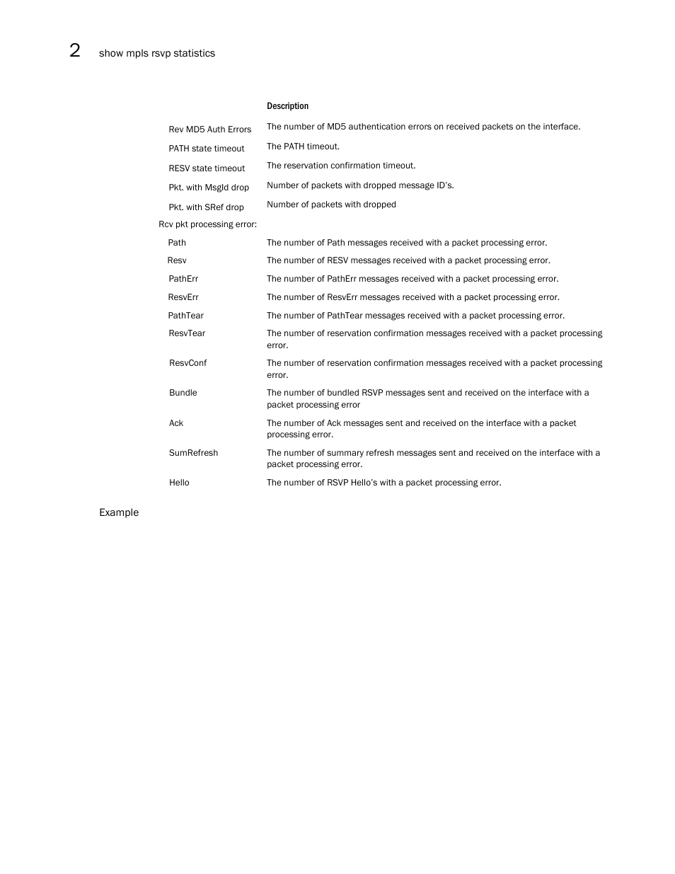 Brocade Multi-Service IronWare Multiprotocol Label Switch (MPLS) Configuration Guide (Supporting R05.6.00) User Manual | Page 416 / 852