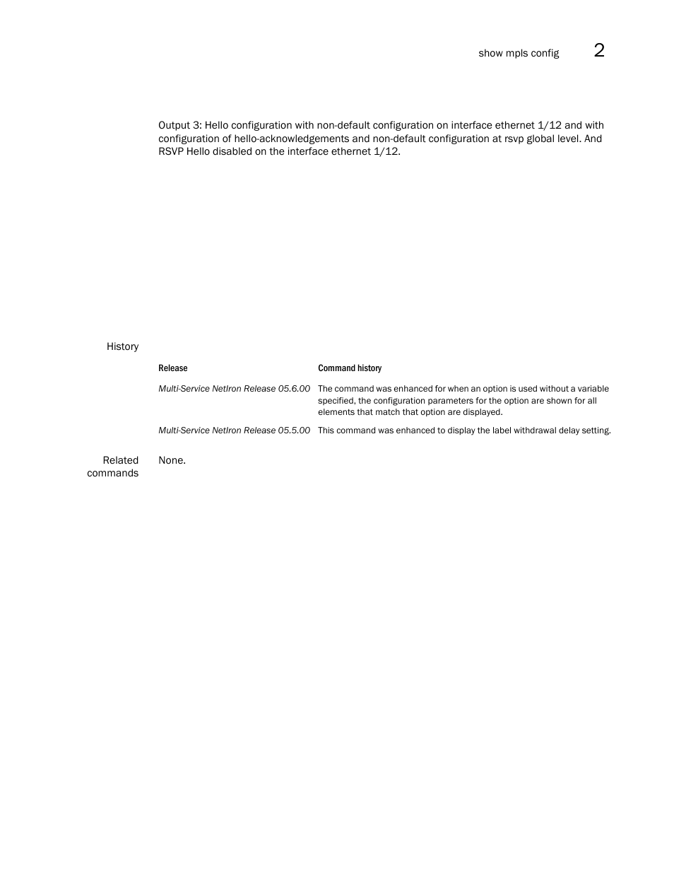 Brocade Multi-Service IronWare Multiprotocol Label Switch (MPLS) Configuration Guide (Supporting R05.6.00) User Manual | Page 423 / 852