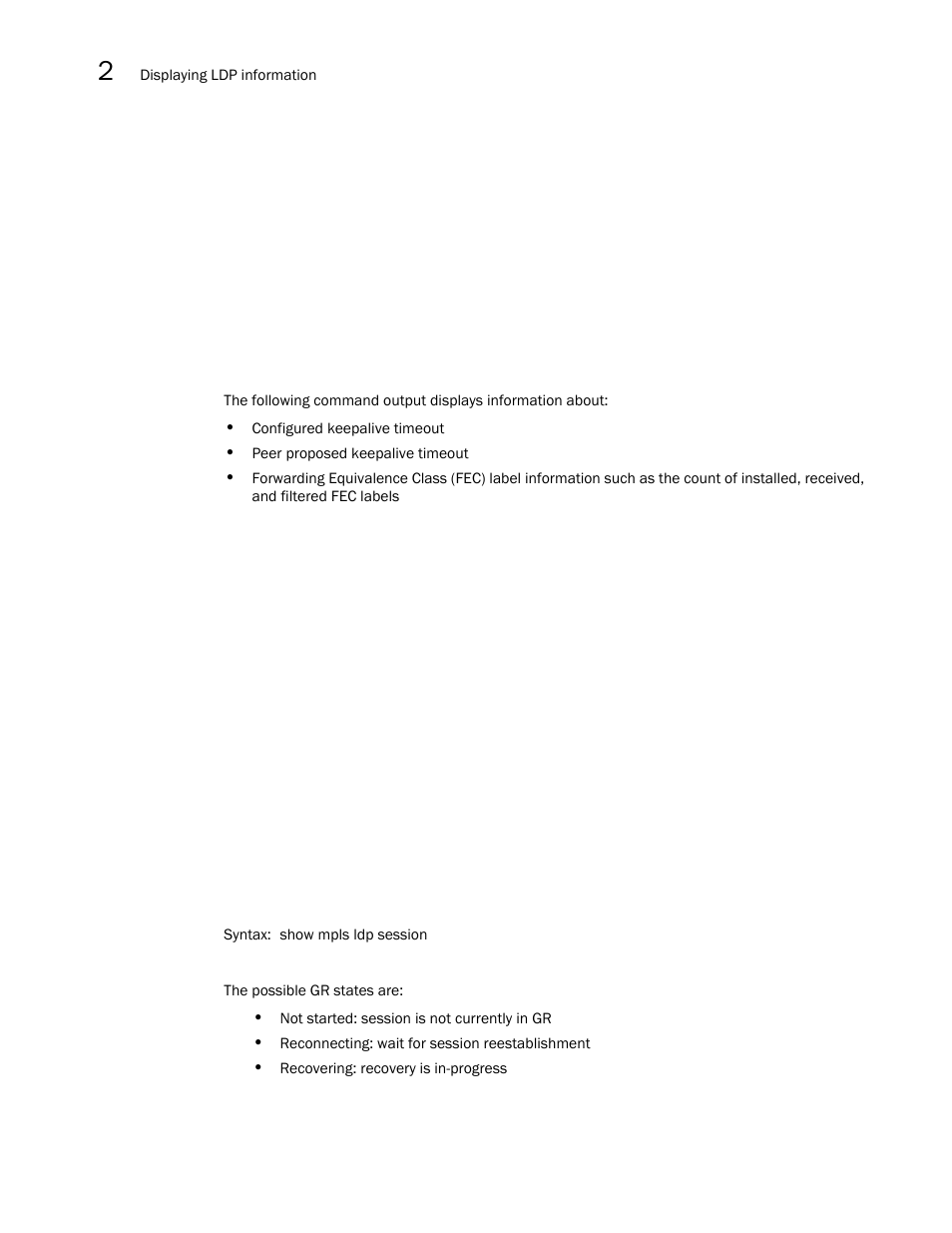 Brocade Multi-Service IronWare Multiprotocol Label Switch (MPLS) Configuration Guide (Supporting R05.6.00) User Manual | Page 430 / 852