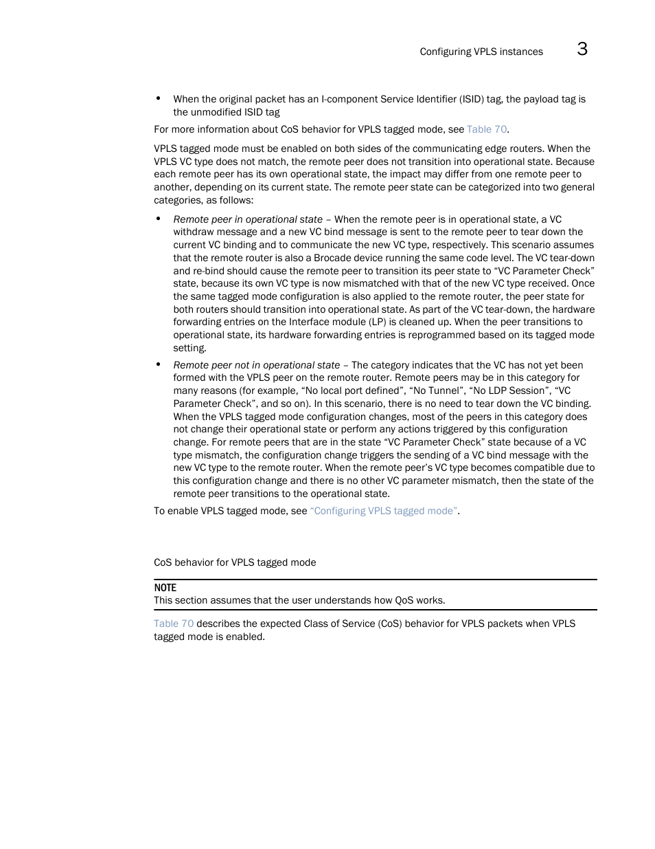 Brocade Multi-Service IronWare Multiprotocol Label Switch (MPLS) Configuration Guide (Supporting R05.6.00) User Manual | Page 489 / 852