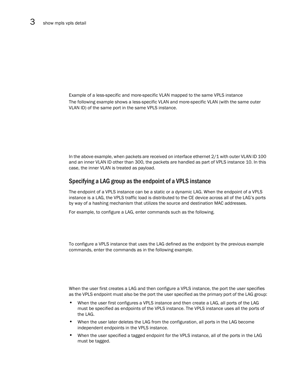 Brocade Multi-Service IronWare Multiprotocol Label Switch (MPLS) Configuration Guide (Supporting R05.6.00) User Manual | Page 502 / 852
