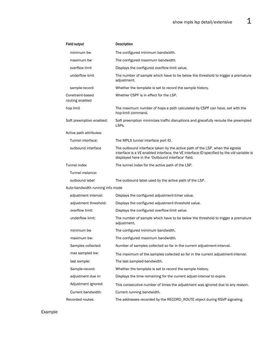 Brocade Multi-Service IronWare Multiprotocol Label Switch (MPLS) Configuration Guide (Supporting R05.6.00) User Manual | Page 75 / 852