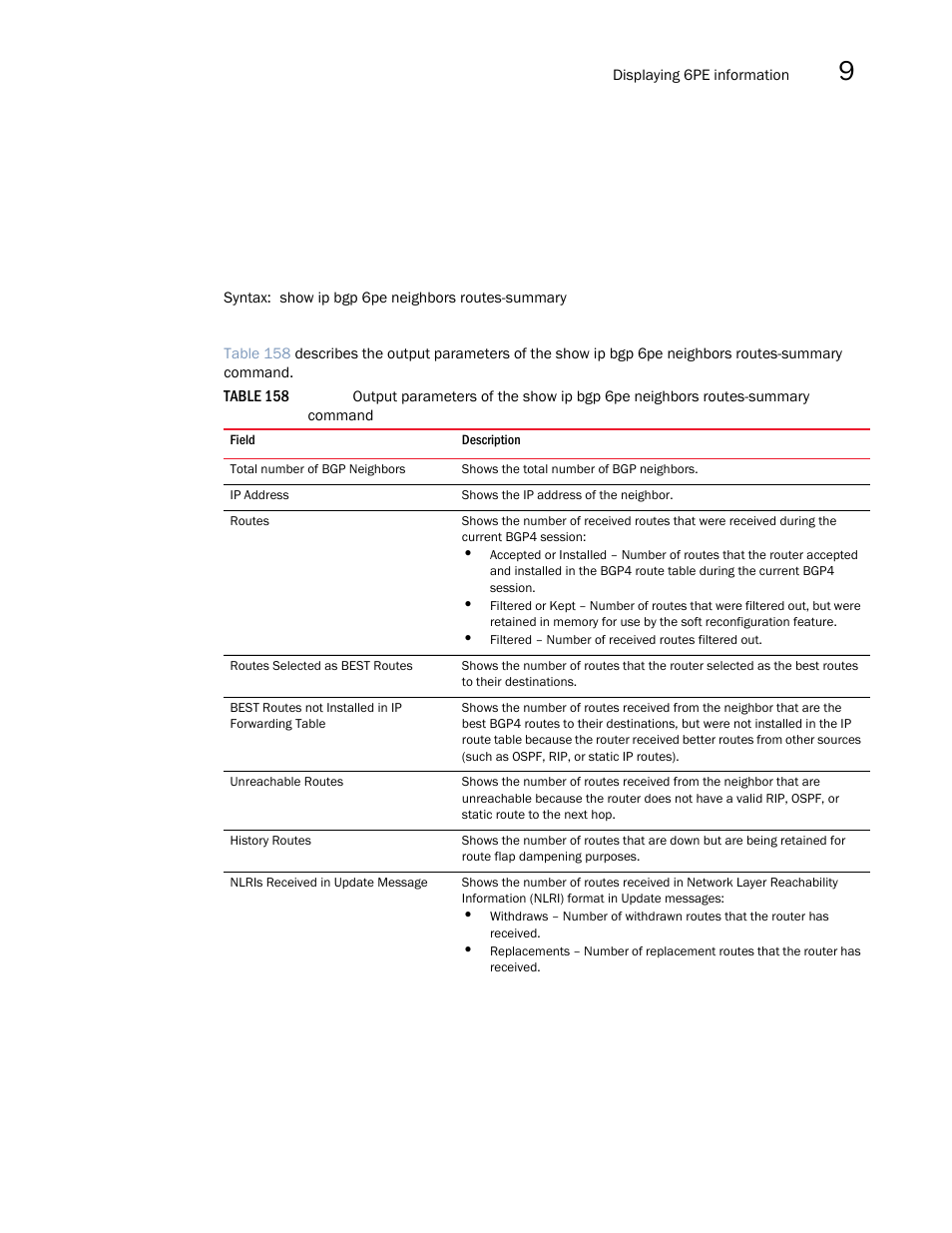 Brocade Multi-Service IronWare Multiprotocol Label Switch (MPLS) Configuration Guide (Supporting R05.6.00) User Manual | Page 837 / 852