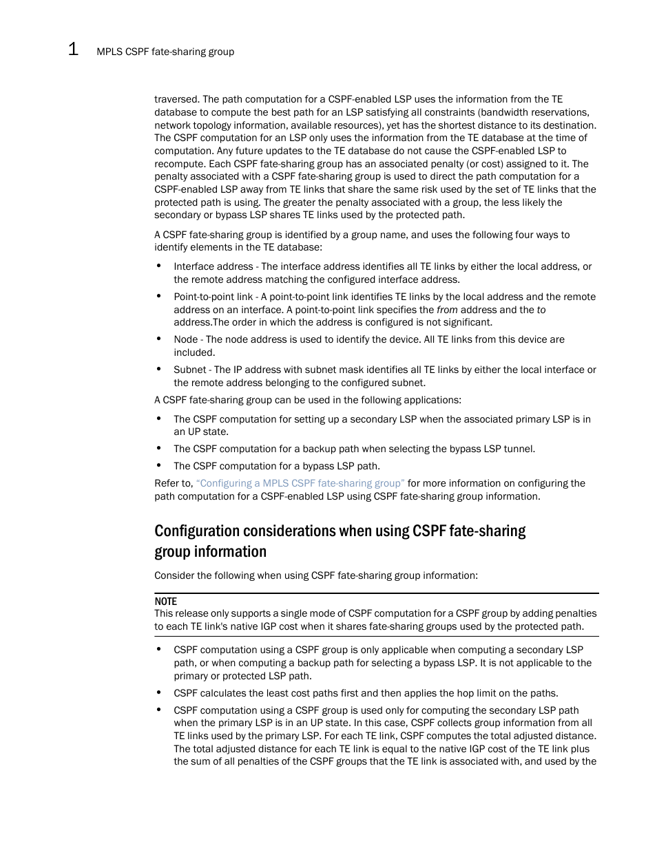 Group information | Brocade Multi-Service IronWare Multiprotocol Label Switch (MPLS) Configuration Guide (Supporting R05.6.00) User Manual | Page 98 / 852