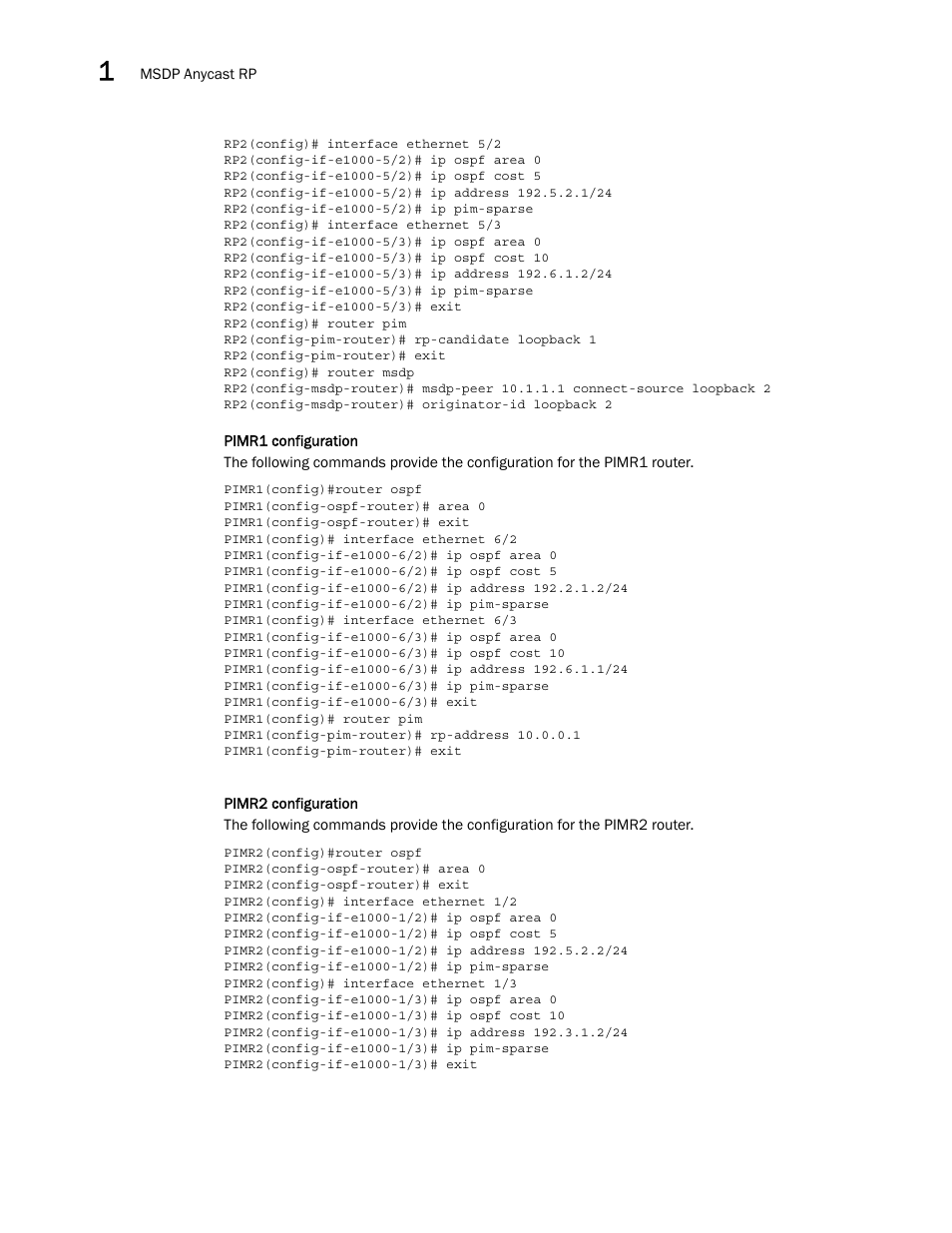 Brocade Multi-Service IronWare Multicast Configuration Guide (Supporting R05.6.00) User Manual | Page 100 / 216