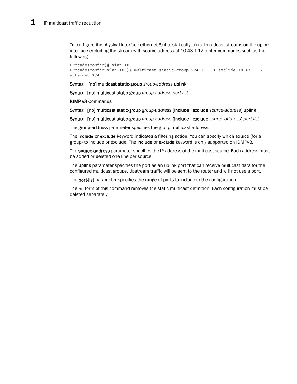 Brocade Multi-Service IronWare Multicast Configuration Guide (Supporting R05.6.00) User Manual | Page 150 / 216