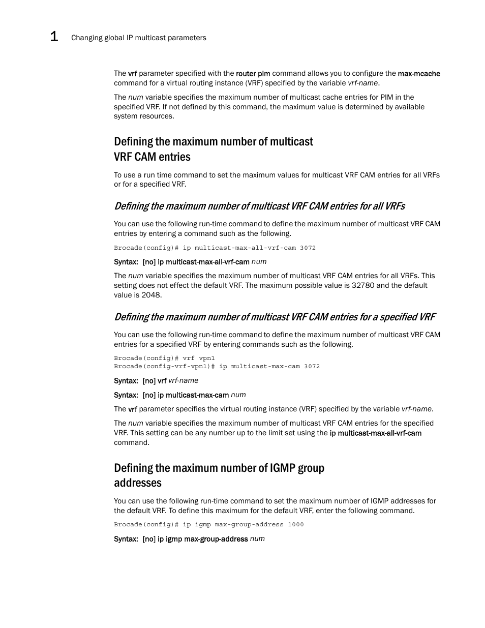 Brocade Multi-Service IronWare Multicast Configuration Guide (Supporting R05.6.00) User Manual | Page 18 / 216