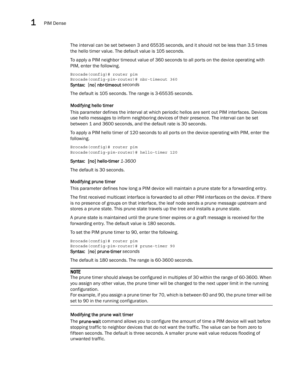 Brocade Multi-Service IronWare Multicast Configuration Guide (Supporting R05.6.00) User Manual | Page 42 / 216