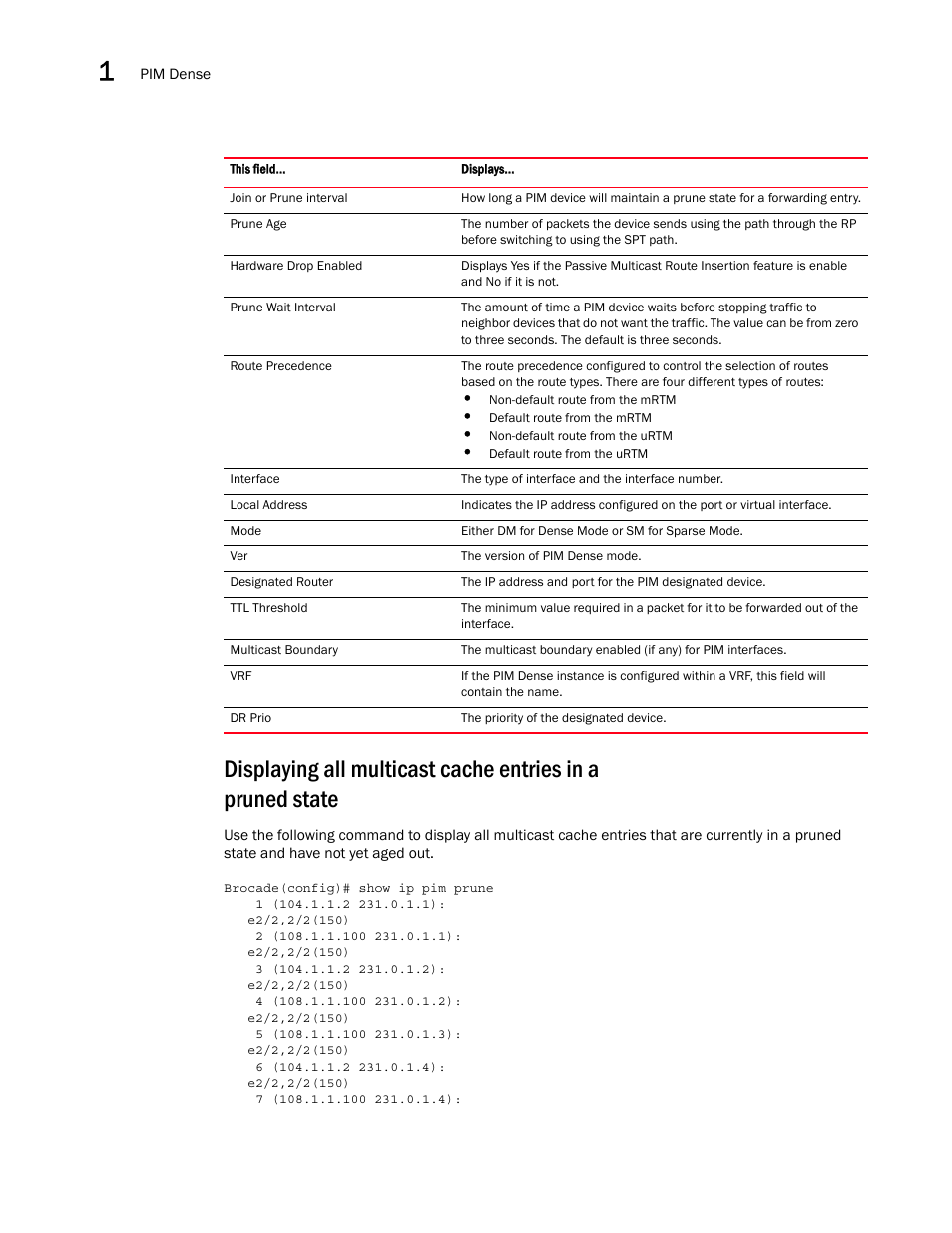 Brocade Multi-Service IronWare Multicast Configuration Guide (Supporting R05.6.00) User Manual | Page 46 / 216