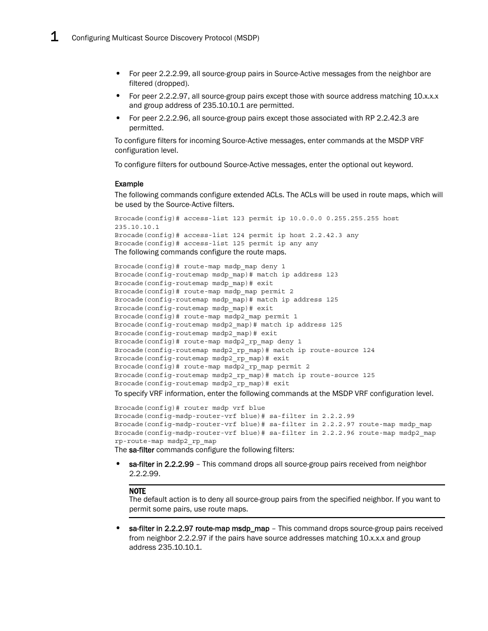 Brocade Multi-Service IronWare Multicast Configuration Guide (Supporting R05.6.00) User Manual | Page 86 / 216