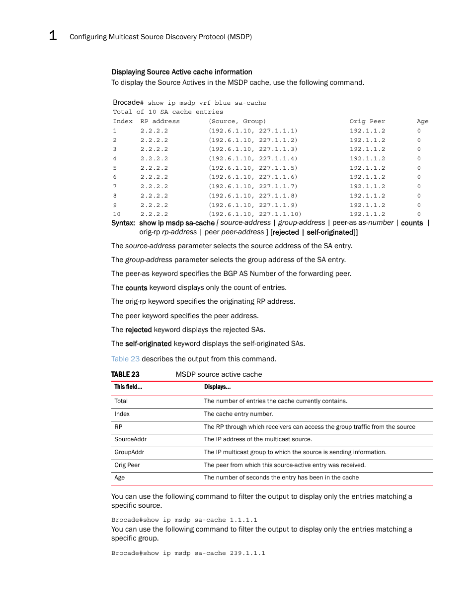Brocade Multi-Service IronWare Multicast Configuration Guide (Supporting R05.6.00) User Manual | Page 92 / 216