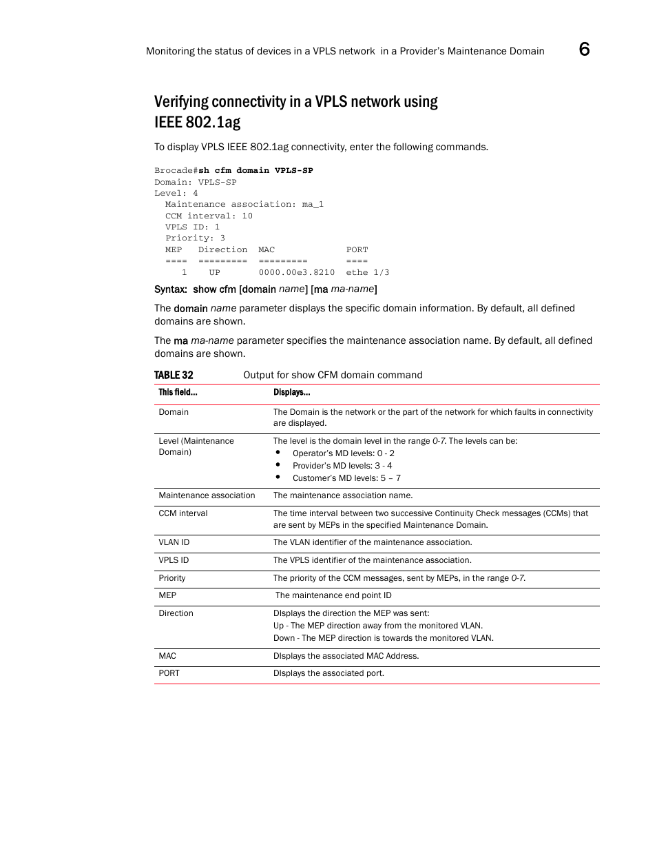 Brocade Multi-Service IronWare Administration Guide (Supporting R05.6.00) User Manual | Page 201 / 432