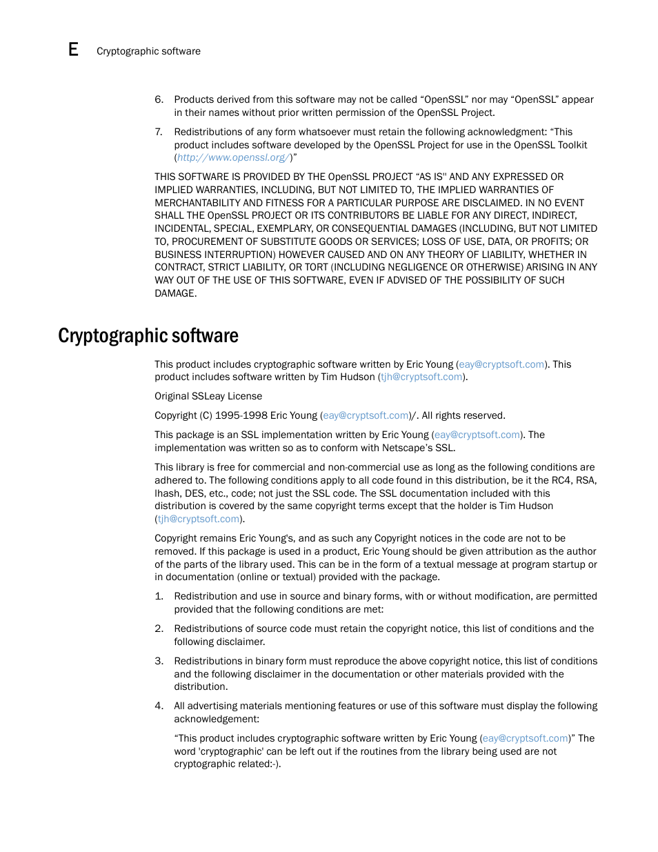 Cryptographic software | Brocade Multi-Service IronWare Administration Guide (Supporting R05.6.00) User Manual | Page 412 / 432