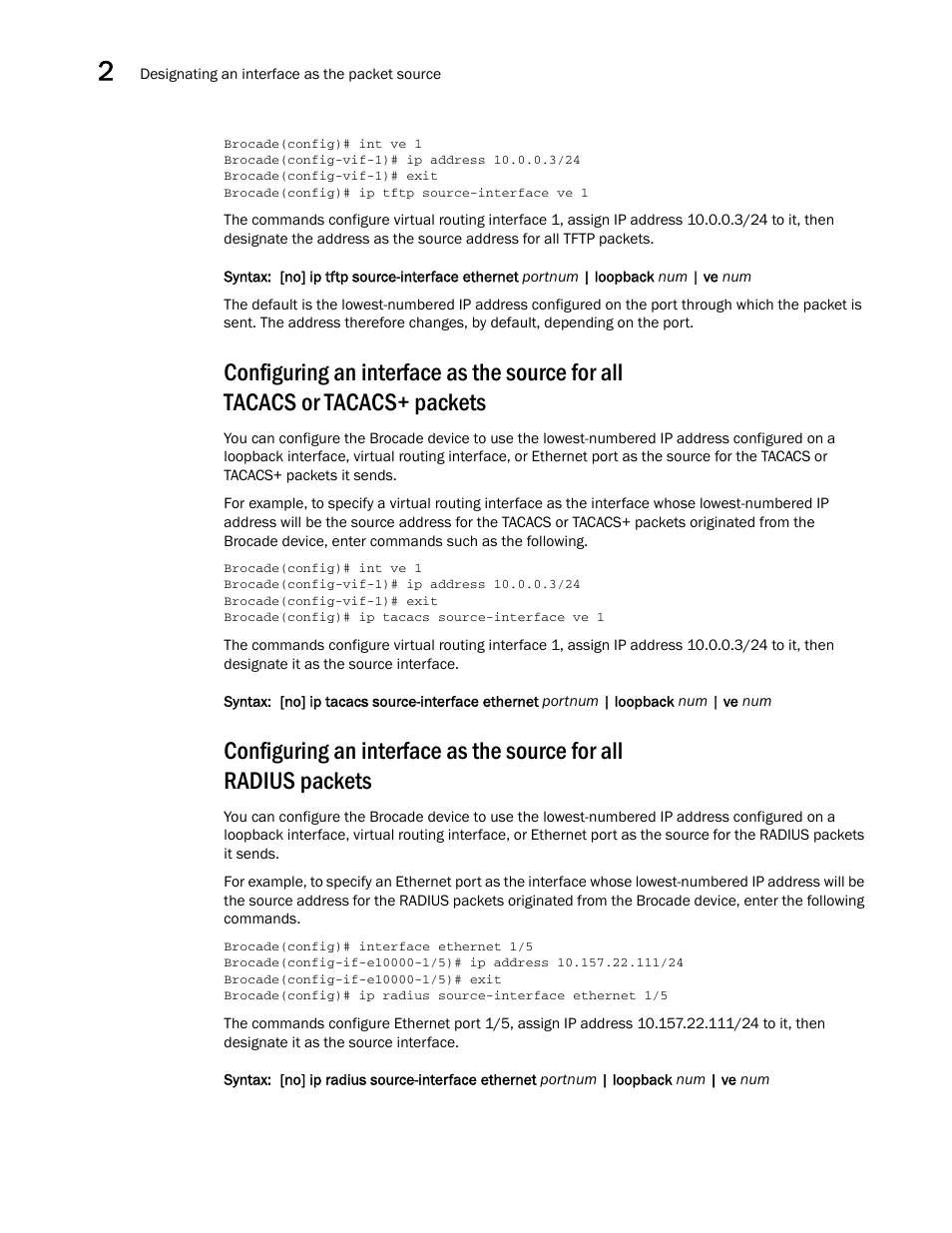 Brocade Multi-Service IronWare Administration Guide (Supporting R05.6.00) User Manual | Page 54 / 432