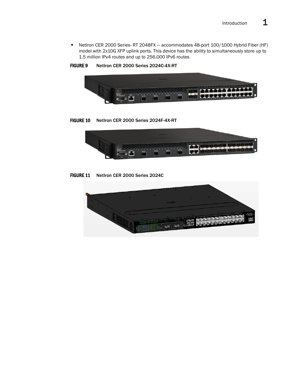 Brocade NetIron CER 2000 Series Hardware Guide (Supporting R05.6.00) User Manual | Page 15 / 110