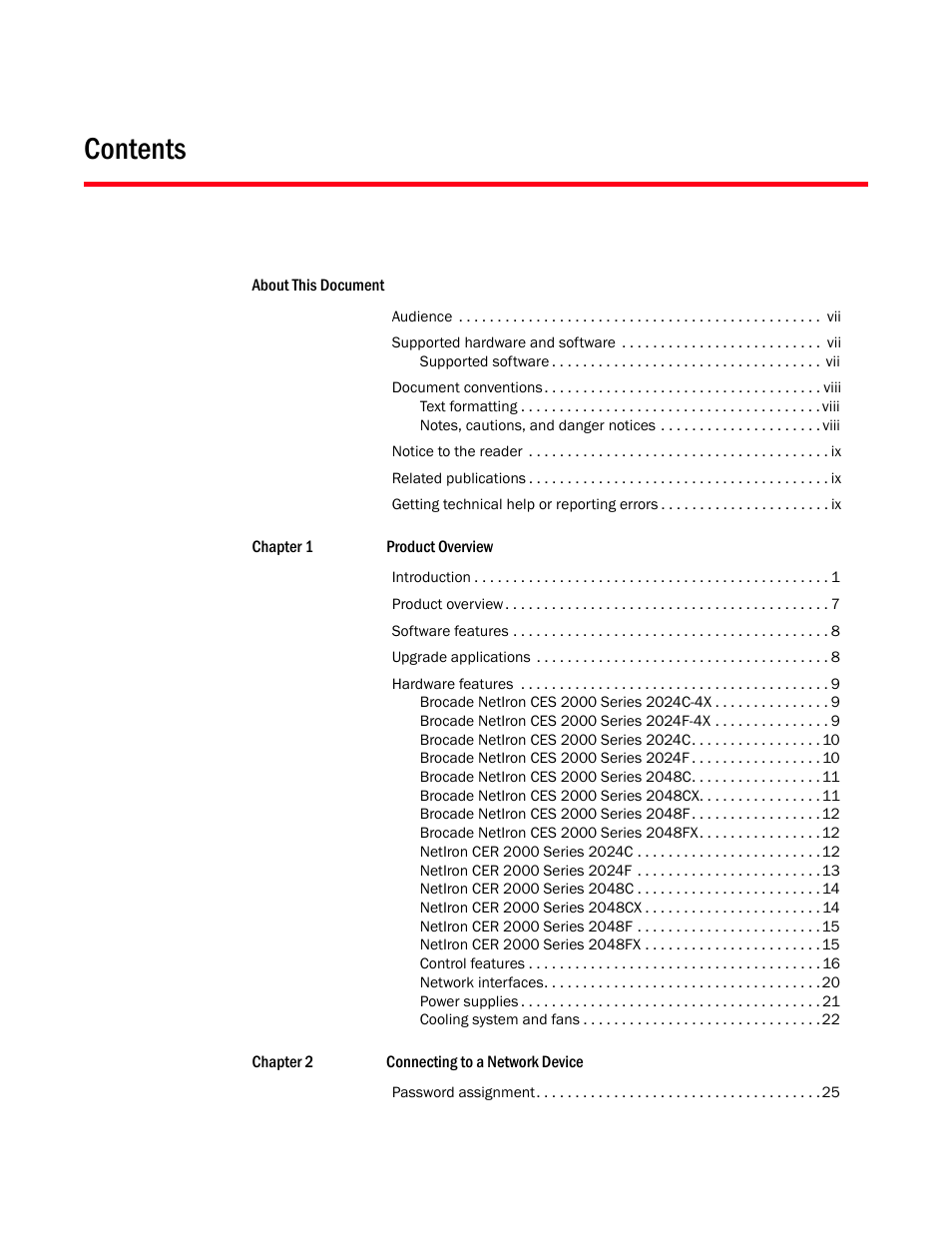 Brocade NetIron CER 2000 Series Hardware Guide (Supporting R05.6.00) User Manual | Page 3 / 110