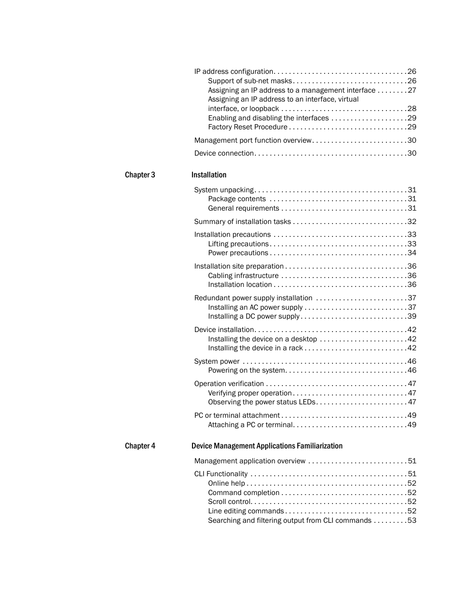 Brocade NetIron CER 2000 Series Hardware Guide (Supporting R05.6.00) User Manual | Page 4 / 110