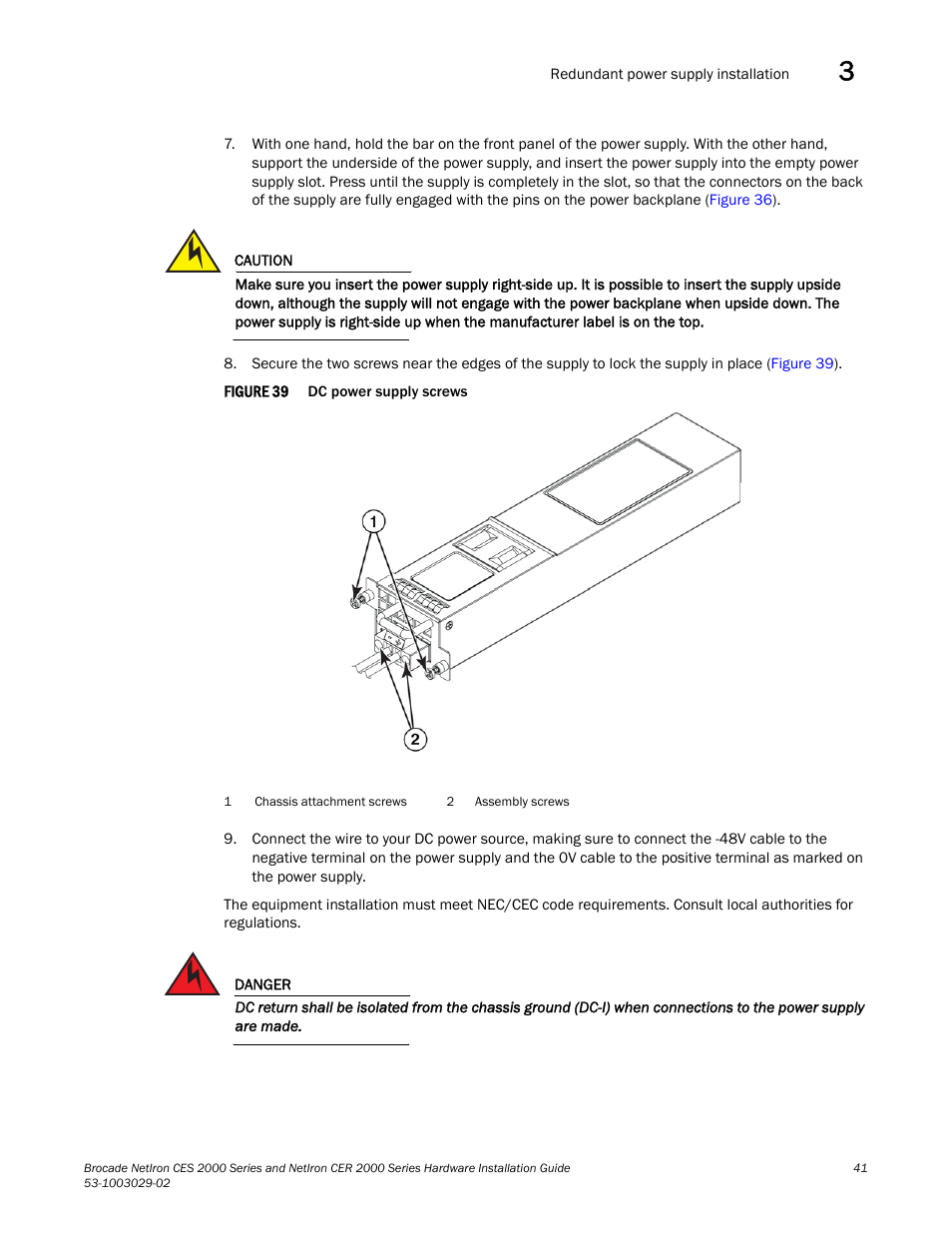 Brocade NetIron CER 2000 Series Hardware Guide (Supporting R05.6.00) User Manual | Page 51 / 110