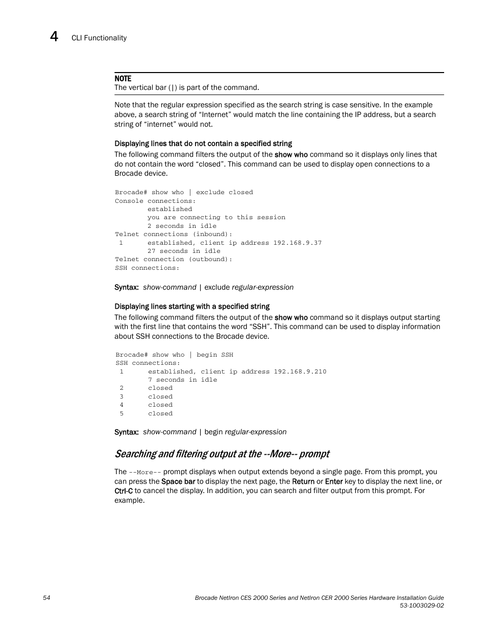 Brocade NetIron CER 2000 Series Hardware Guide (Supporting R05.6.00) User Manual | Page 64 / 110