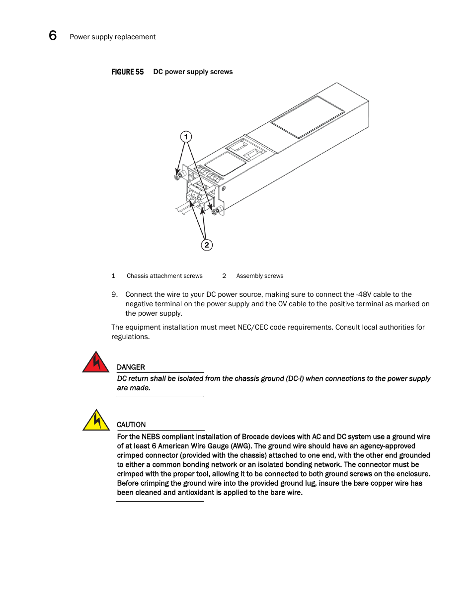 Figure 55 | Brocade NetIron CER 2000 Series Hardware Guide (Supporting R05.6.00) User Manual | Page 88 / 110
