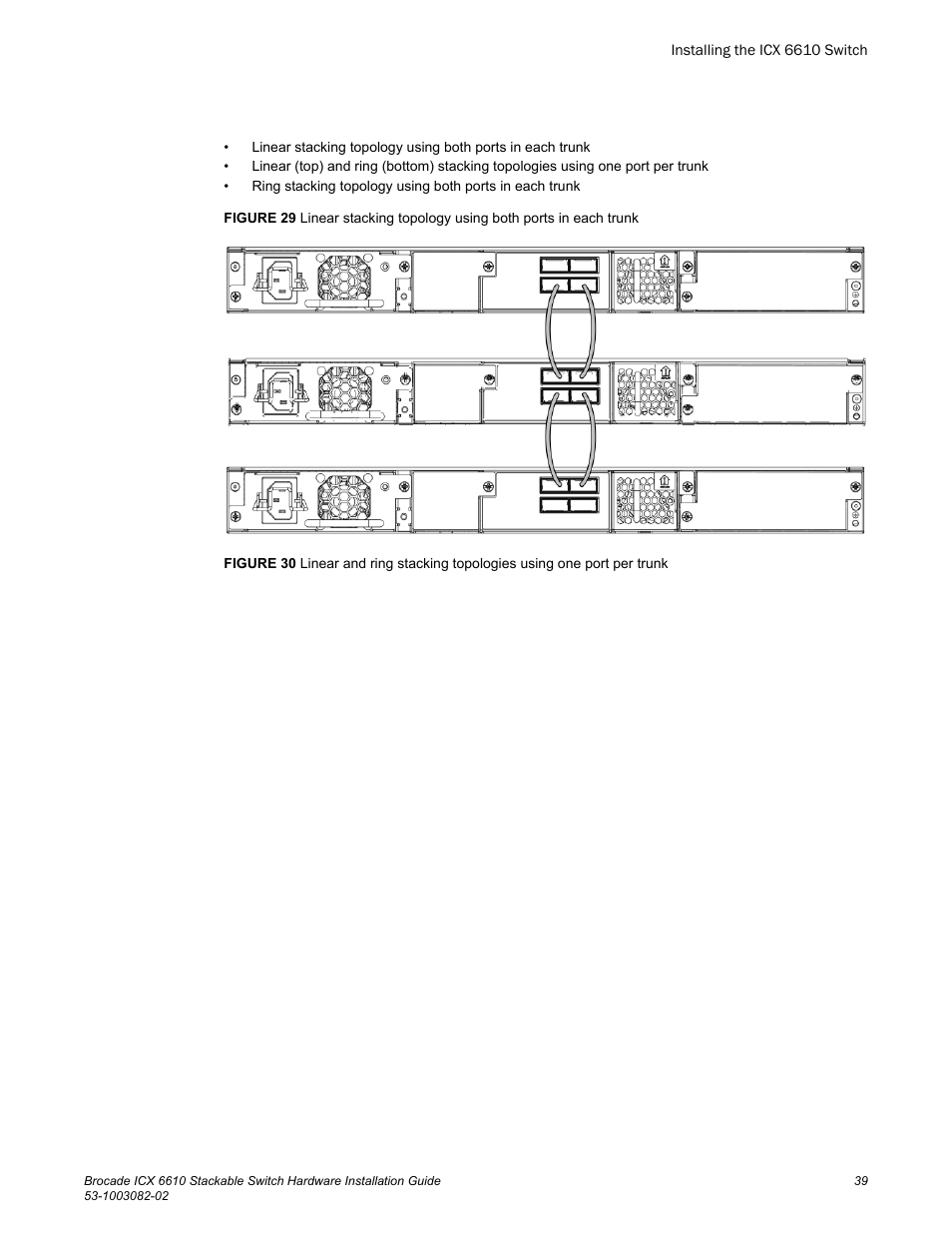 Brocade ICX 6610 Stackable Switch Hardware Installation Guide User Manual | Page 41 / 108