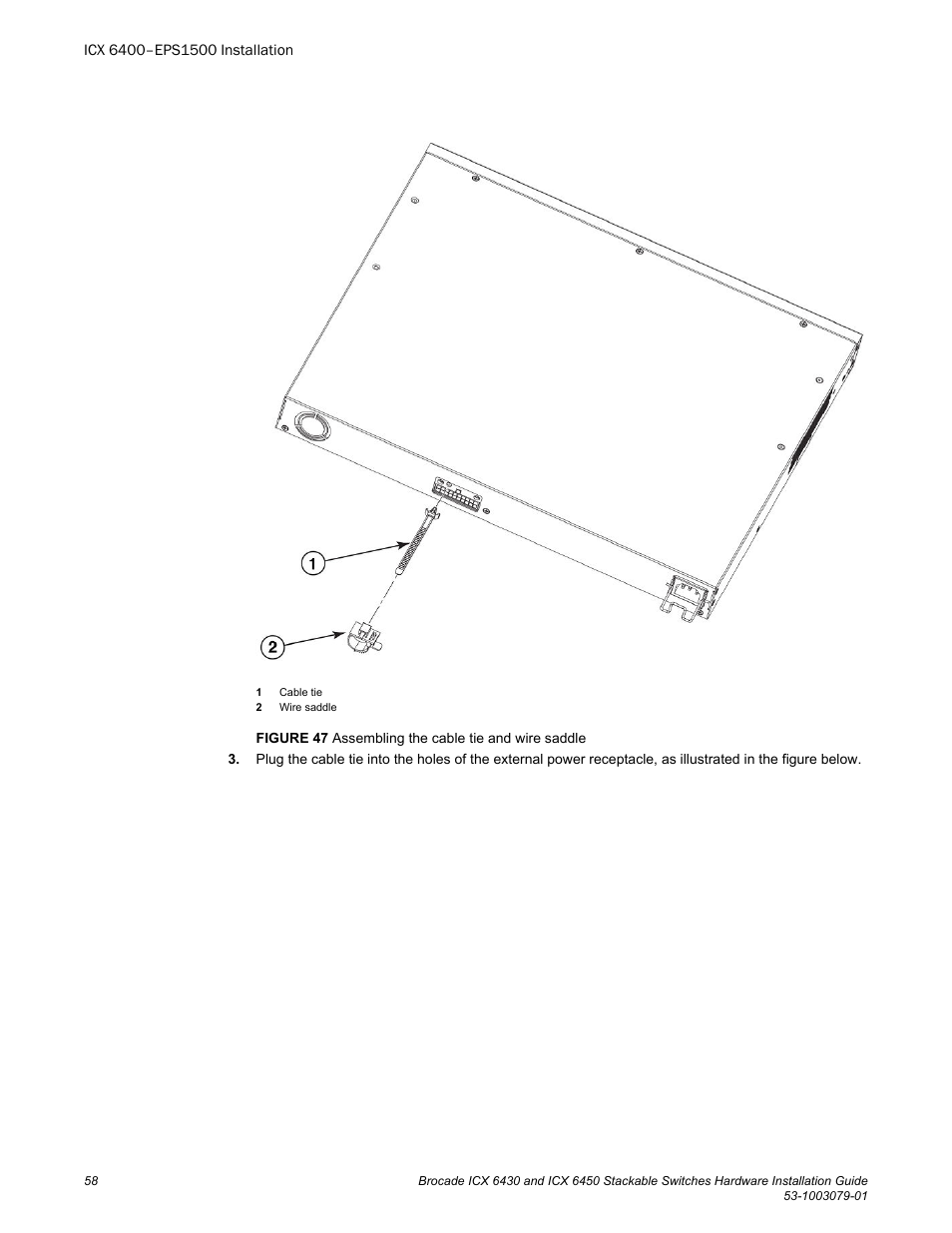 Brocade ICX 6450 Stackable Switches Hardware Installation Guide User Manual | Page 60 / 116