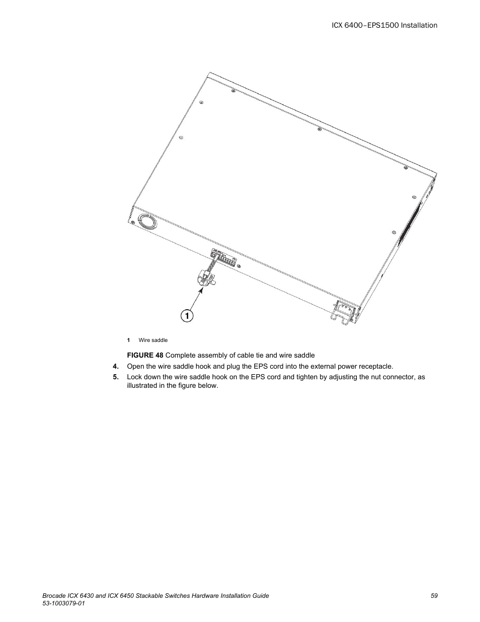 Brocade ICX 6450 Stackable Switches Hardware Installation Guide User Manual | Page 61 / 116