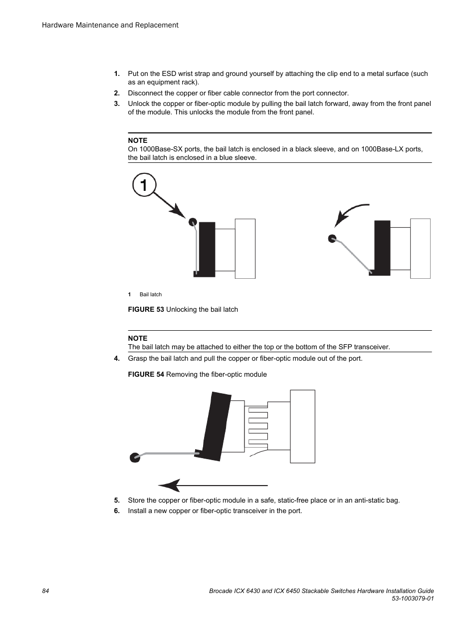 Brocade ICX 6450 Stackable Switches Hardware Installation Guide User Manual | Page 86 / 116