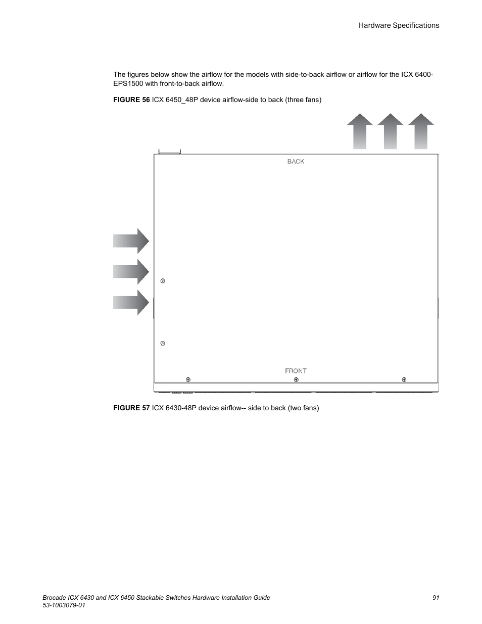 Brocade ICX 6450 Stackable Switches Hardware Installation Guide User Manual | Page 93 / 116