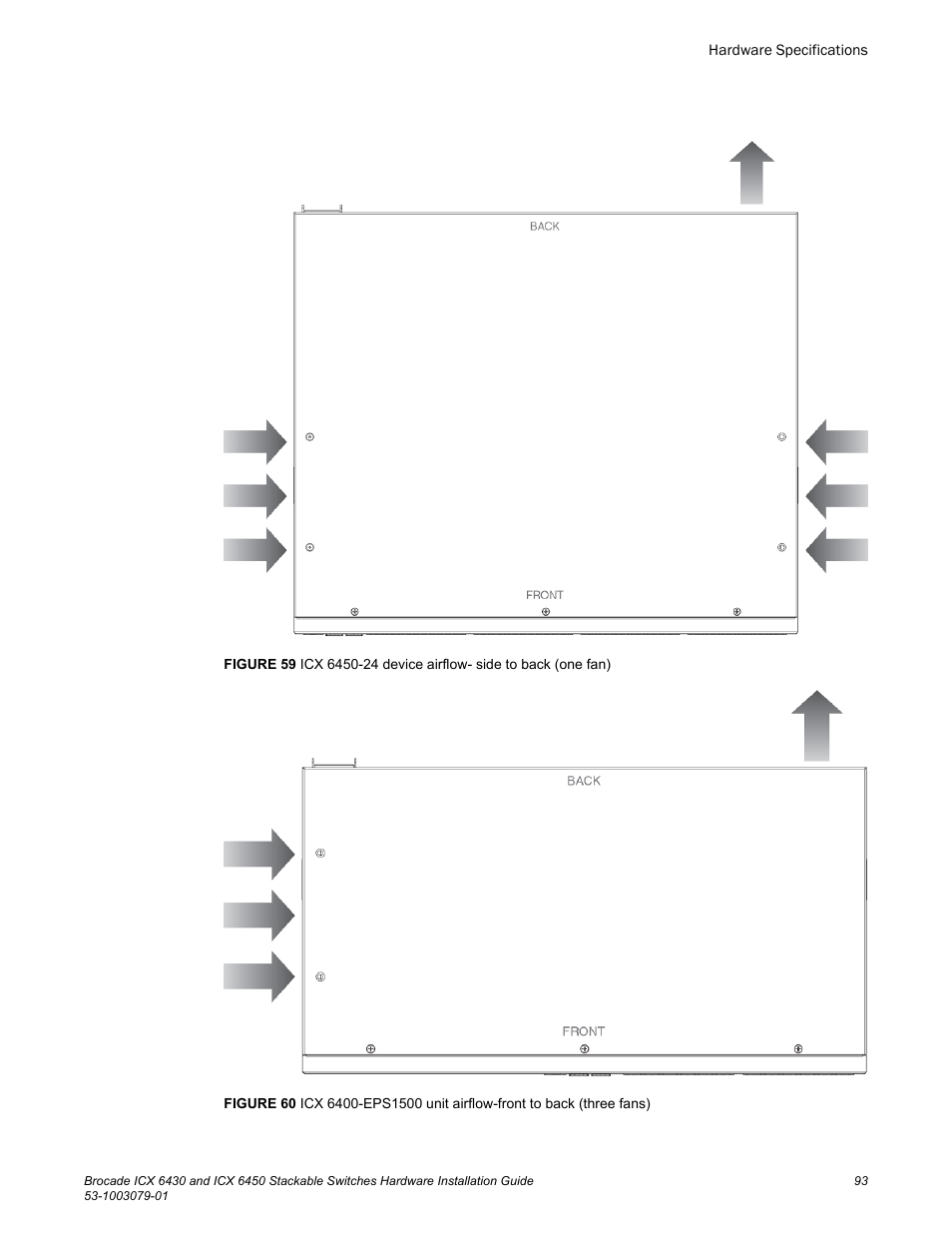 Brocade ICX 6450 Stackable Switches Hardware Installation Guide User Manual | Page 95 / 116