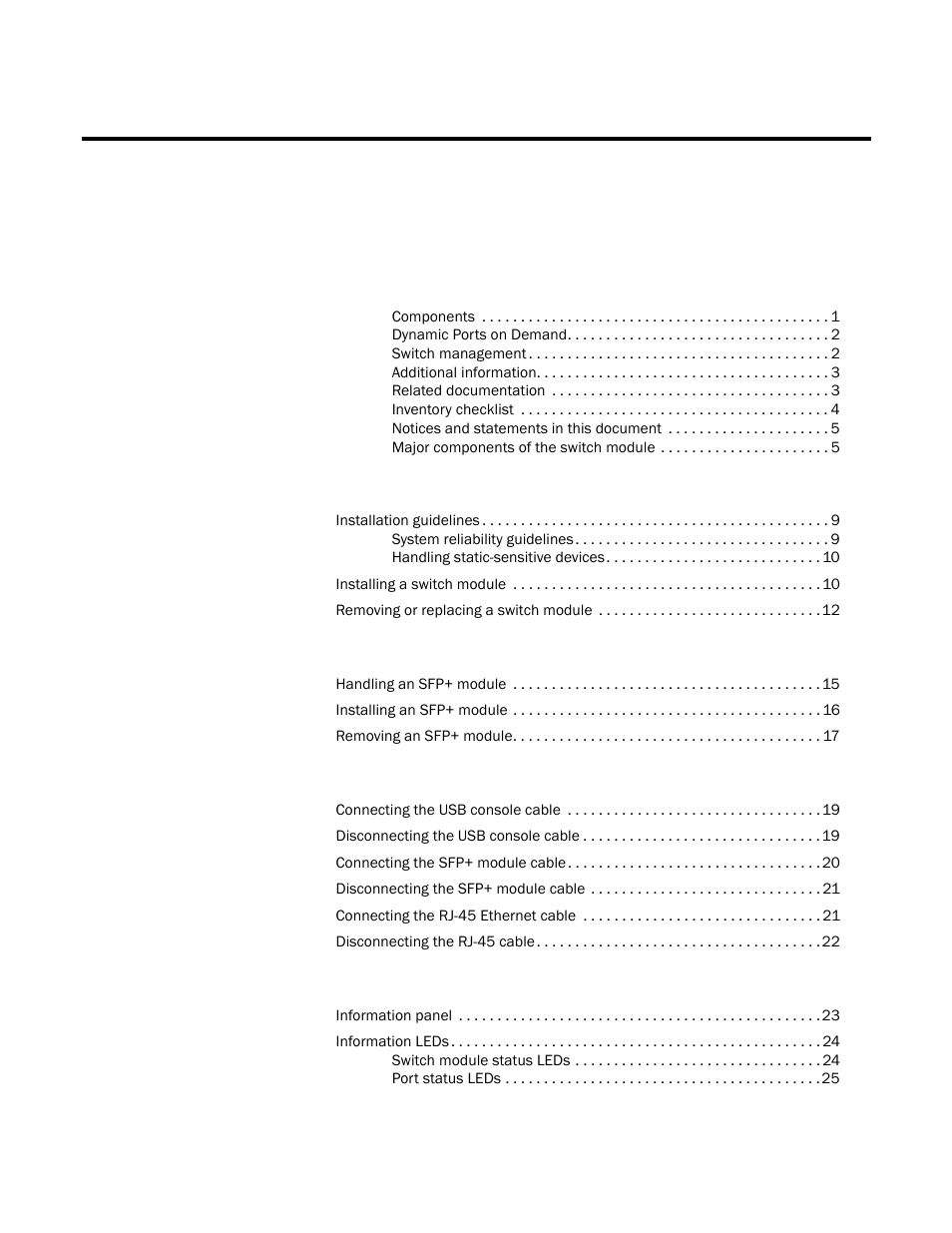 Brocade FCoE Switch Module for IBM BladeCenter Installation and User’s Guide User Manual | Page 5 / 76