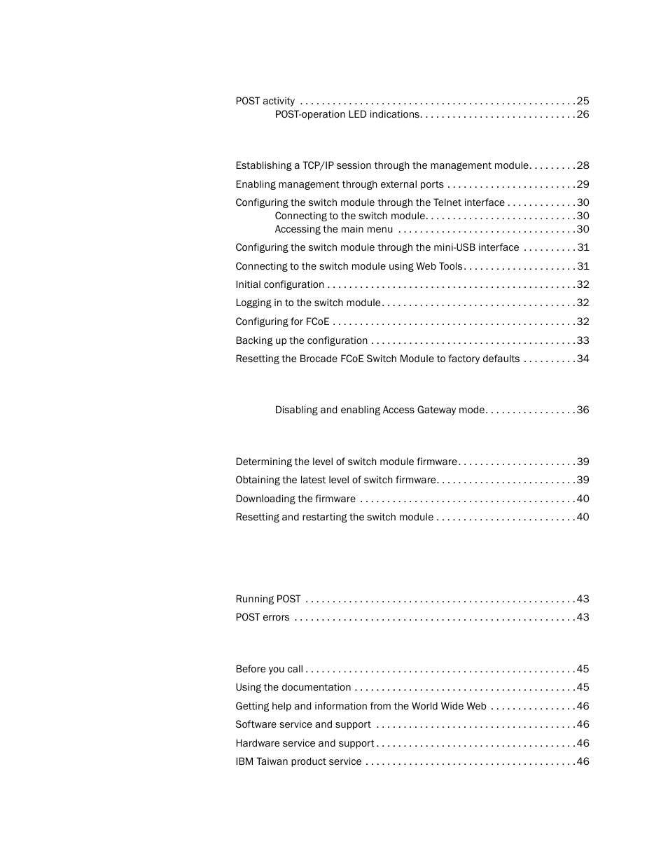 Brocade FCoE Switch Module for IBM BladeCenter Installation and User’s Guide User Manual | Page 6 / 76