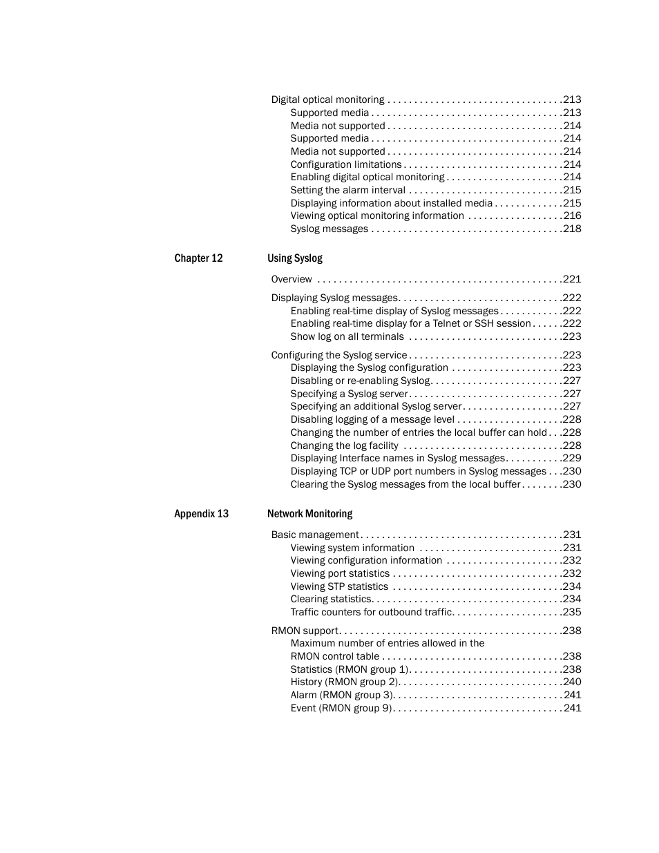 Brocade TurboIron 24X Series Configuration Guide User Manual | Page 10 / 1116