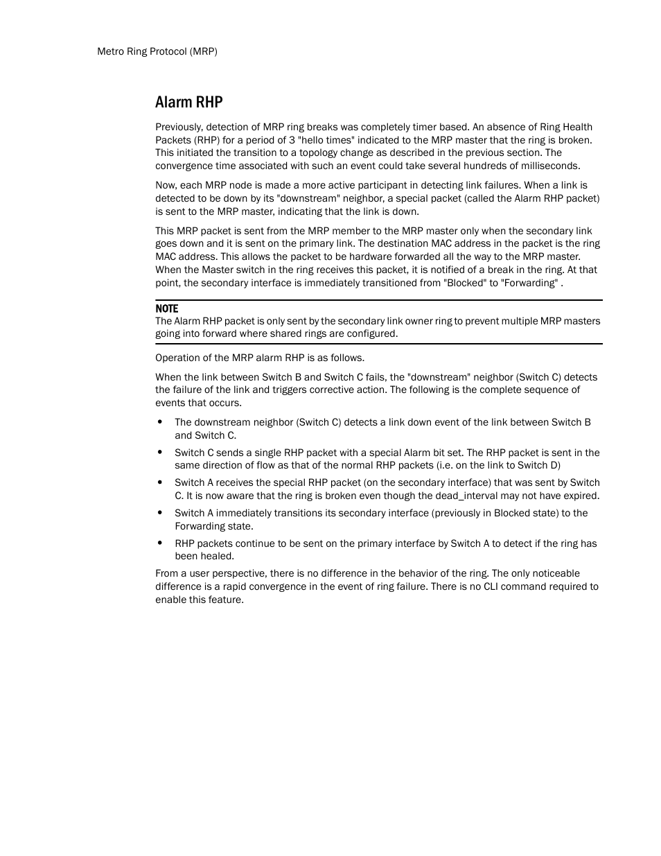 Alarm rhp | Brocade TurboIron 24X Series Configuration Guide User Manual | Page 322 / 1116