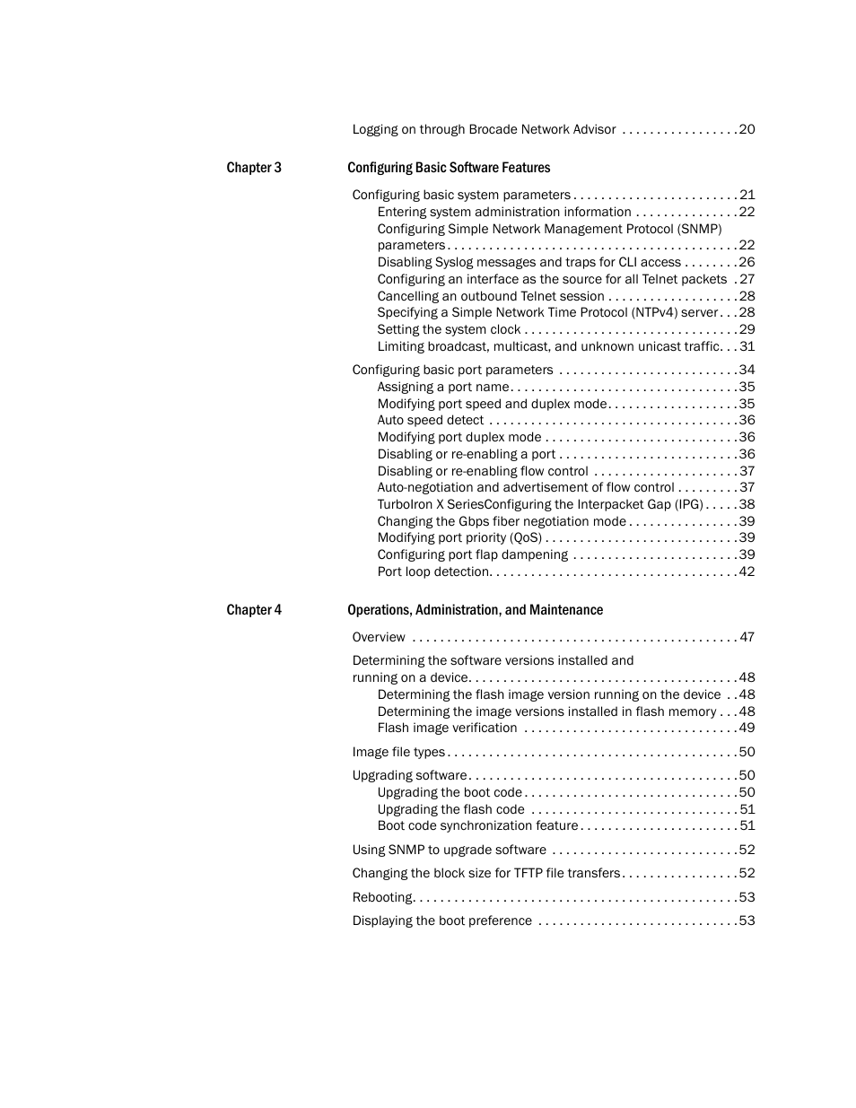 Brocade TurboIron 24X Series Configuration Guide User Manual | Page 4 / 1116