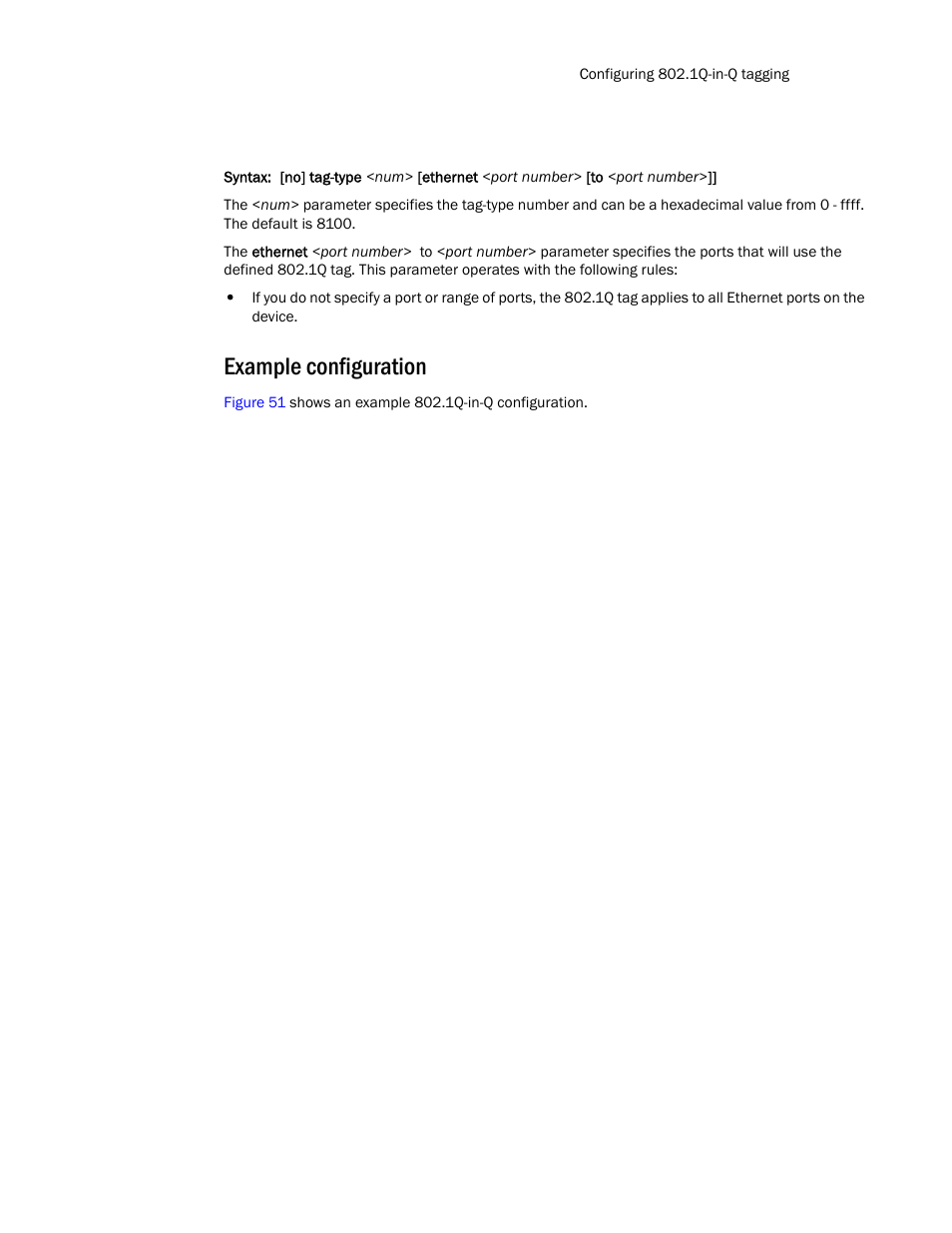 Example configuration | Brocade TurboIron 24X Series Configuration Guide User Manual | Page 443 / 1116