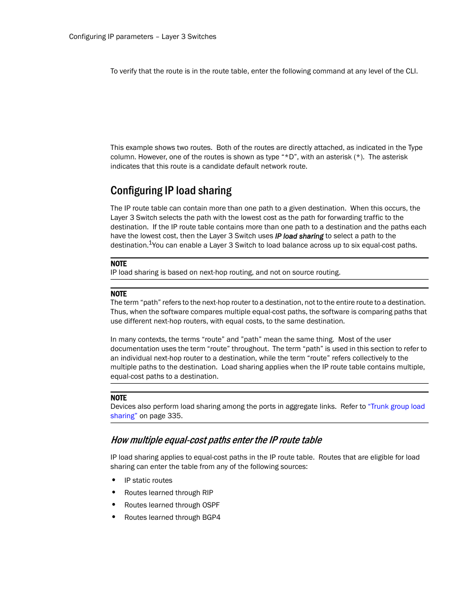 Configuring ip load sharing | Brocade TurboIron 24X Series Configuration Guide User Manual | Page 508 / 1116