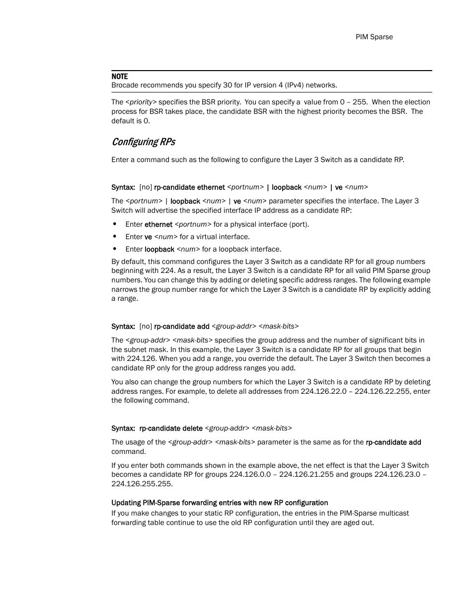 Configuring rps | Brocade TurboIron 24X Series Configuration Guide User Manual | Page 845 / 1116