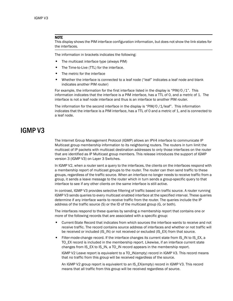 Igmp v3 | Brocade TurboIron 24X Series Configuration Guide User Manual | Page 888 / 1116