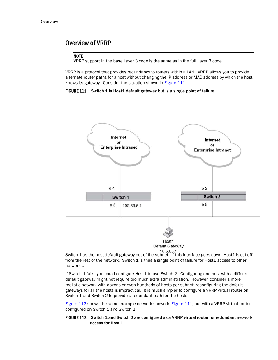 Overview of vrrp | Brocade TurboIron 24X Series Configuration Guide User Manual | Page 898 / 1116