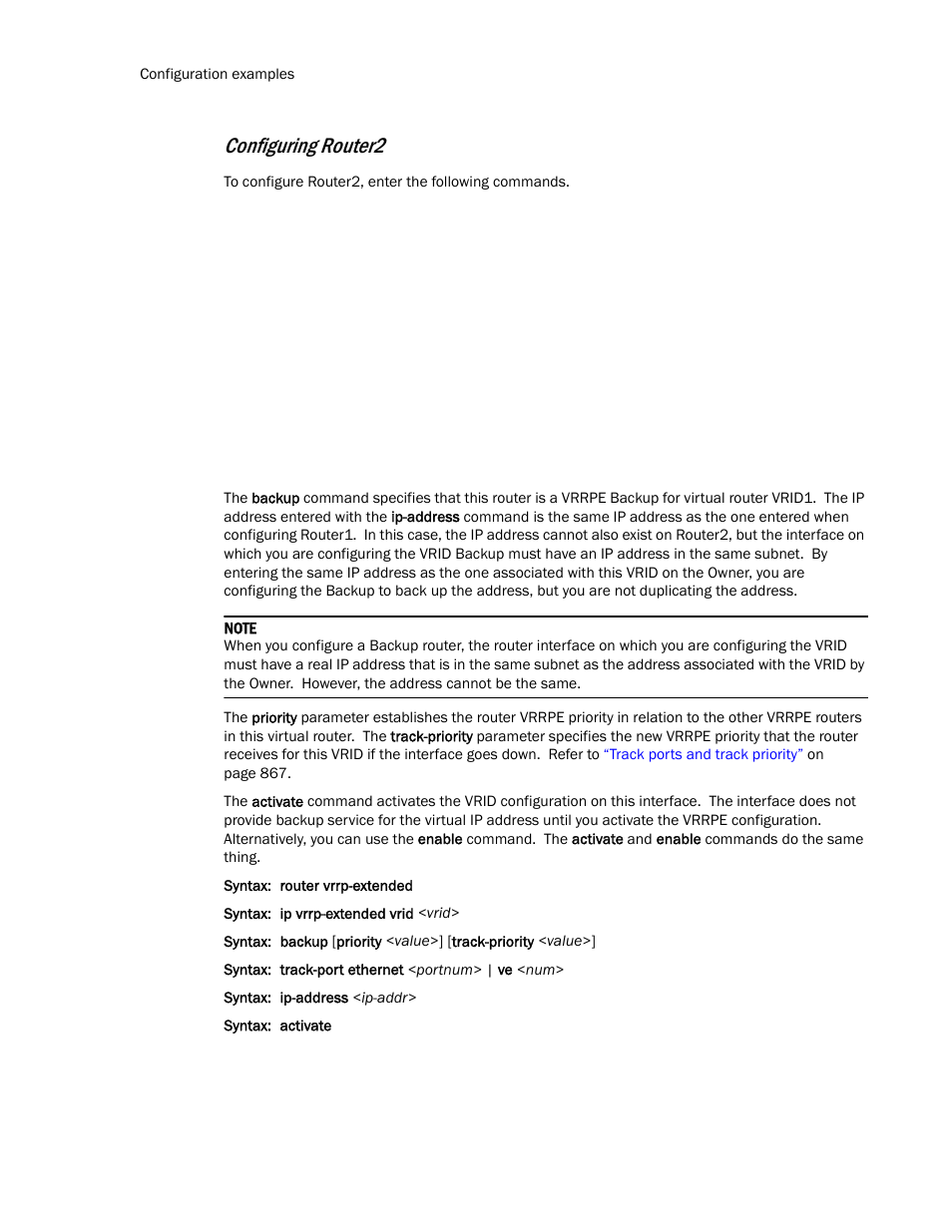 Configuring router2 | Brocade TurboIron 24X Series Configuration Guide User Manual | Page 930 / 1116