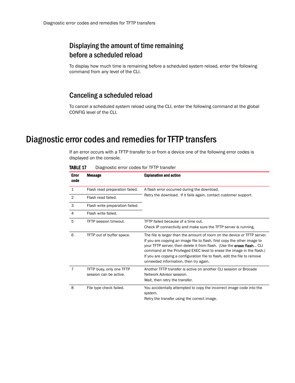 Canceling a scheduled reload | Brocade TurboIron 24X Series Configuration Guide User Manual | Page 94 / 1116