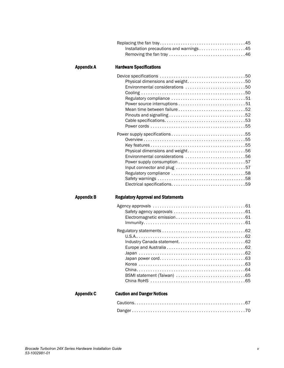 Brocade TurboIron 24X Series Hardware Installation Guide User Manual | Page 5 / 84