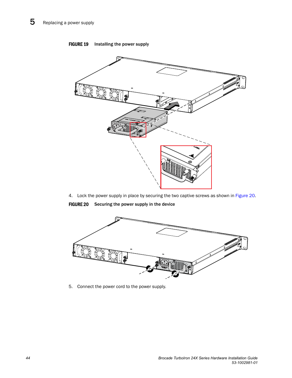 Brocade TurboIron 24X Series Hardware Installation Guide User Manual | Page 54 / 84