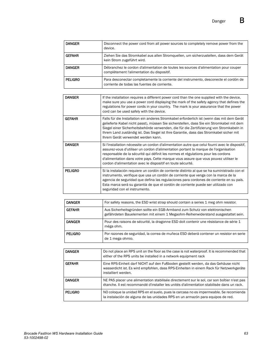 Brocade FastIron WS Hardware Installation Guide User Manual | Page 73 / 74